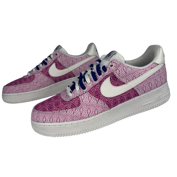 Nike Air Force 1 Low Woven Together Women Size 14 Multicolor Pink HF5128-902 New - Picture 4 of 8